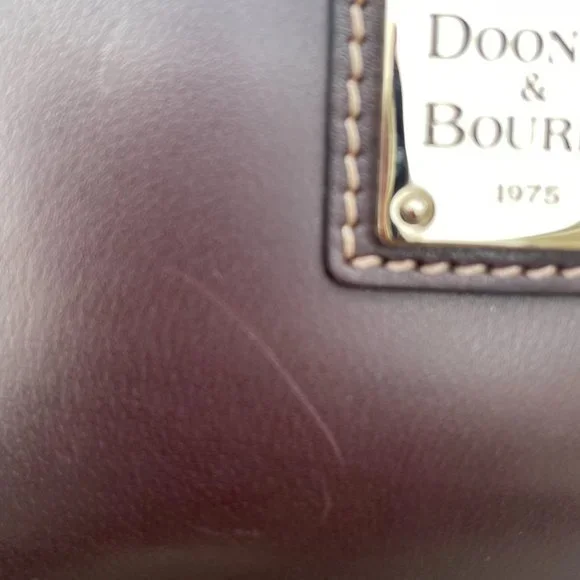 NIB DOONEY & BOURKE 1975 LEATHER WRISTLET Women's Brown Leather Wristlet - Picture 15 of 15